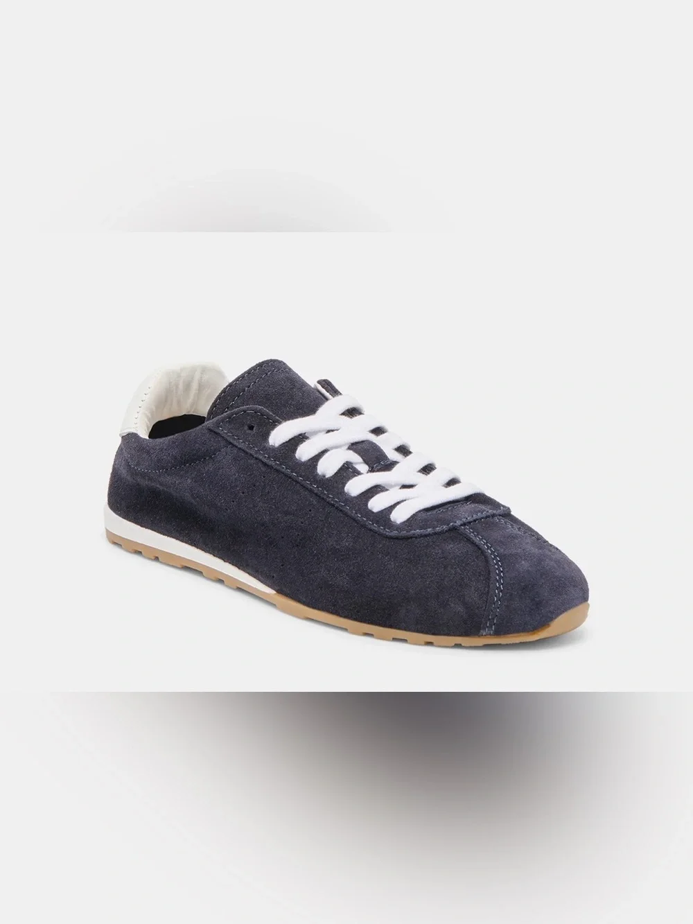 Dolce Vita Suede Sneaker in Navy and White